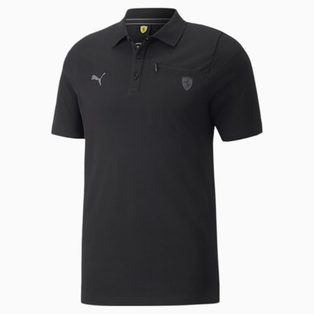 Scuderia Ferrari Style Men's Polo Shirt, Puma Black, small
