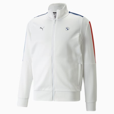 BMW M Motorsport T7 Men's Track Jacket, Puma White, small-THA