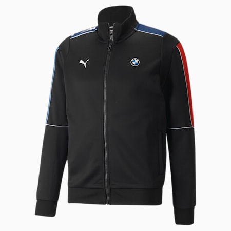 BMW M Motorsport T7 Men's Track Jacket, Puma Black-M color, small-IDN