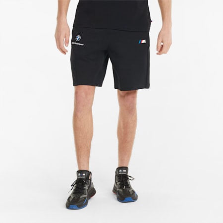 BMW M Motorsport Men's Sweat Shorts, Cotton Black, small