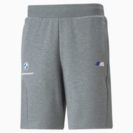 BMW M Motorsport Men's Sweat Shorts, Medium Gray Heather, small