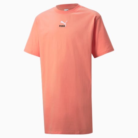 Vestido entallado tipo camiseta GRL JR, Peach Pink, pequeño