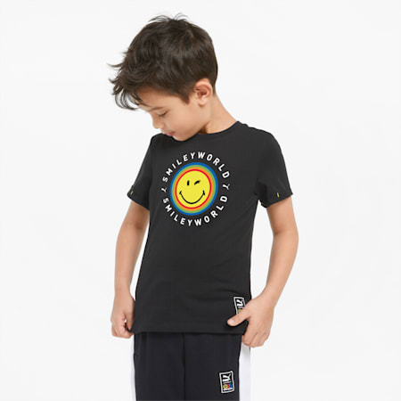 Camiseta para niño PUMA x SMILEYWORLD, Puma Black, small