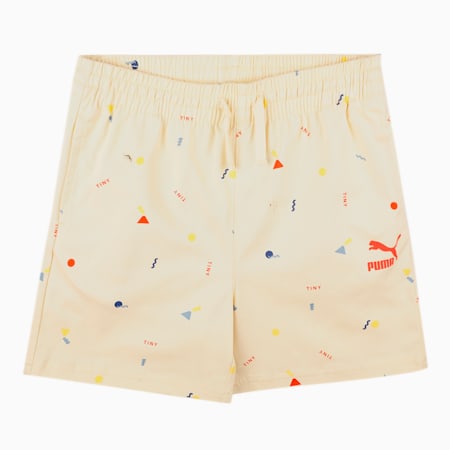 PUMA x TINY Printed Woven Kids' Shorts, Anise Flower, small-IND