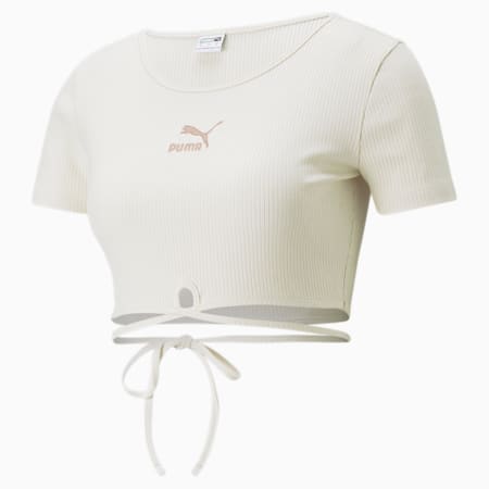 Classics Ribbed Damen T-Shirt by Pedroche, no color, small