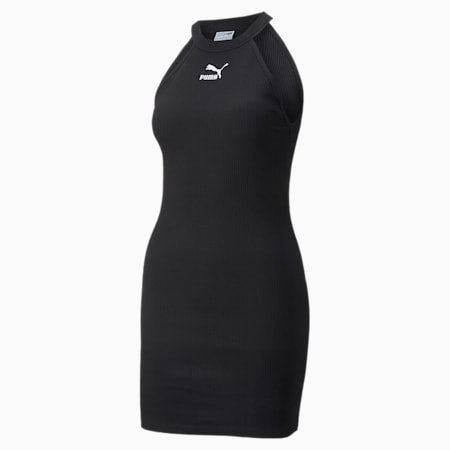 Classics Ribbed Sleeveless Women's Dress, Puma Black, small-IDN