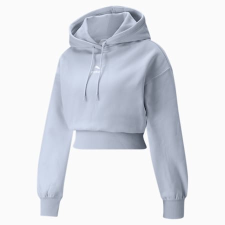Classics Cropped Women's Hoodie, Arctic Ice, small