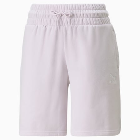 Shorts de cintura alta para mujer Classics, Lavender Fog, small