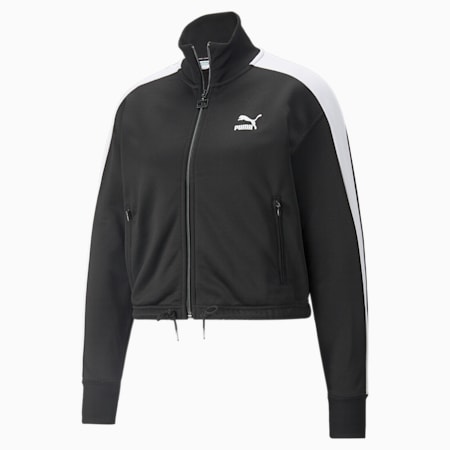 T7 Crop Track Women's Jacket, Puma Black, small-SEA