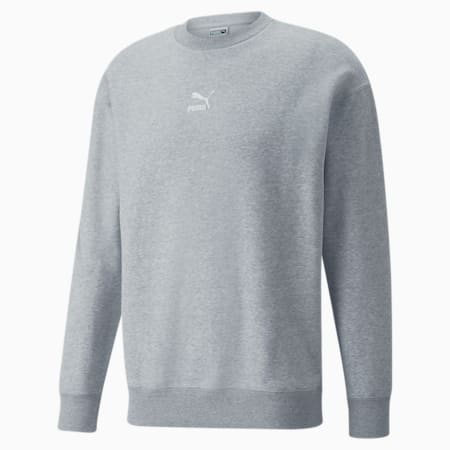 Sweat Classics Relaxed Crew Neck Homme, Light Gray Heather, small