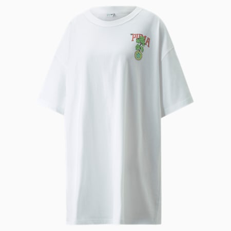 Robe Downtown Graphic Tee Femme, Puma White, small