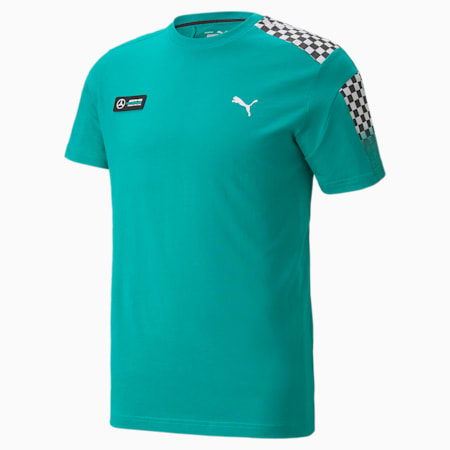 Mercedes F1 T7 Men's Tee, Spectra Green, small-THA