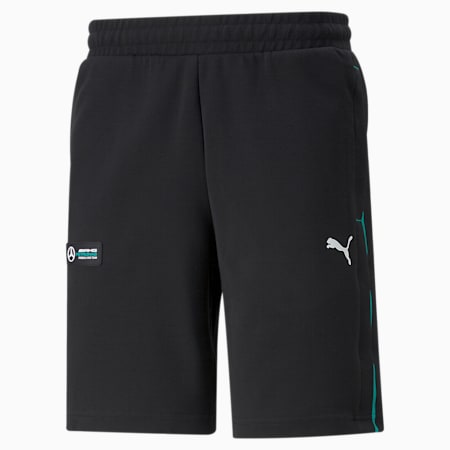 Mercedes F1 Men's Sweat Shorts, Puma Black, small-THA
