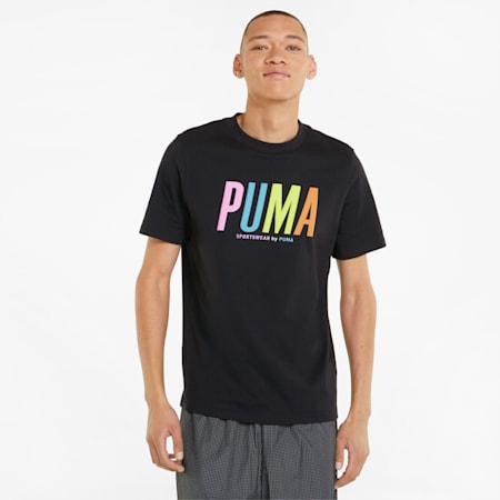 SWxP Graphic Men's Tee, Puma Black, small-SEA