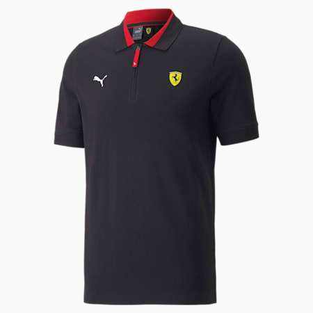 Scuderia Ferrari Race Men's Polo Shirt, Puma Black, small