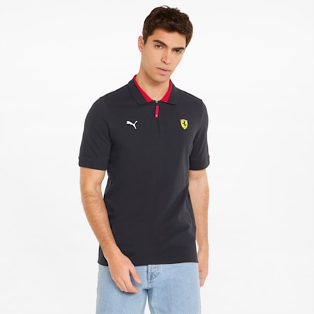 Scuderia Ferrari Race Men's Polo Shirt, Puma Black, small-PHL