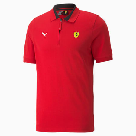 Scuderia Ferrari Race Men's Polo Shirt, Rosso Corsa, small