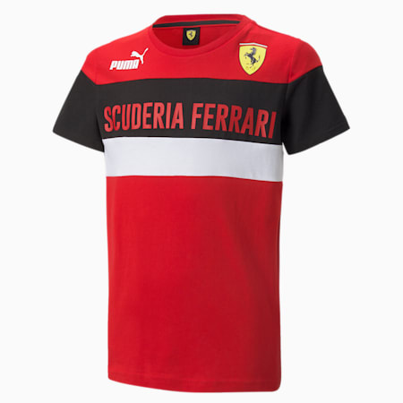 Scuderia Ferrari Race SDS Jugend T-Shirt, Rosso Corsa, small