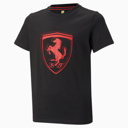 Farblich abgestimmtes Scuderia Ferrari Race Jugend-T-Shirt, Puma Black, small
