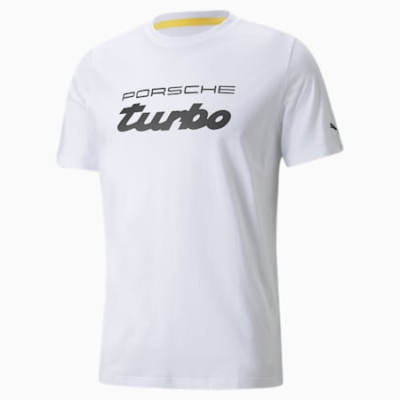 Porsche Legacy Logo Men's Tee, Puma White, small-SEA