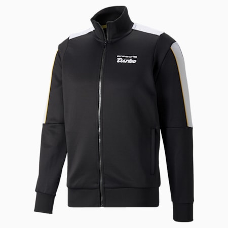 Porsche Legacy T7 Men's Track Jacket, Puma Black, small-THA