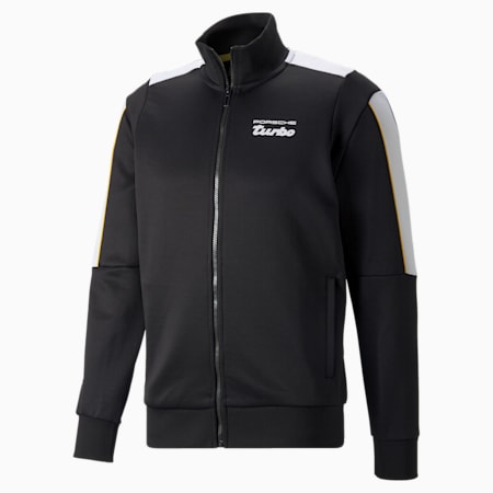 เสื้อแจ็กเก็ตกีฬาผู้ชาย Porsche Legacy T7, Puma Black, small-THA