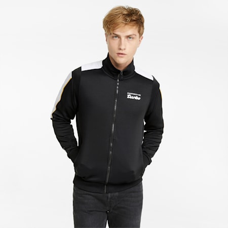 Porsche Legacy T7 Men's Track Jacket, Puma Black, small-SEA