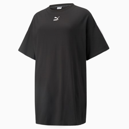 Classics PLUS Damen T-Shirt-Kleid, Puma Black, small