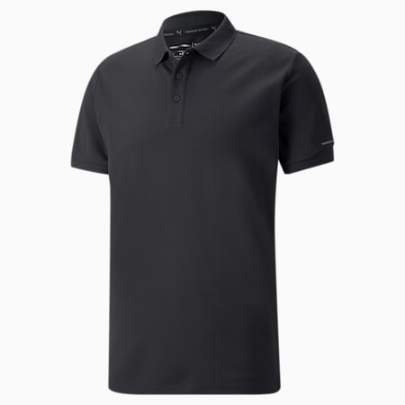 Porsche Design Men's Polo Shirt, Jet Black, small