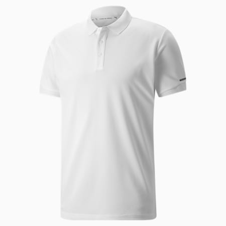 Porsche Design Men's Regular Fit Polo T-shirt, Puma White, small-IND