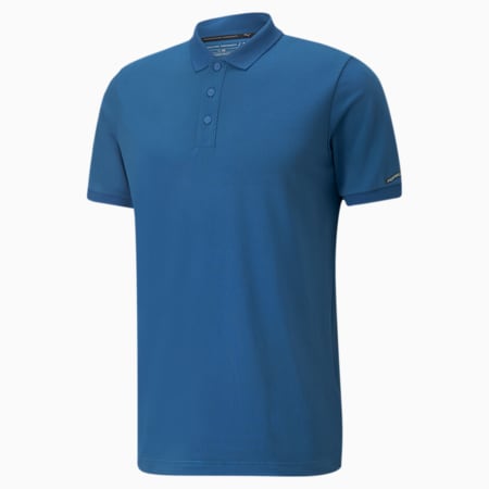 Porsche Design Men's Polo Shirt, Lake Blue, small