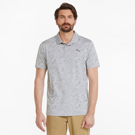 MATTR Gust O'Wind Men's Golf Polo Shirt, High Rise-Quiet Shade, small-AUS