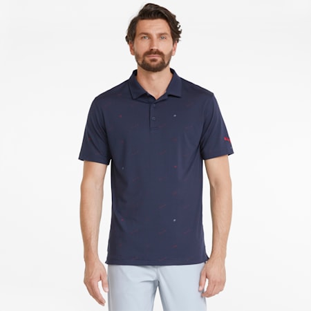 CLOUDSPUN Love Men's Golf Polo Shirt, Navy Blazer-Ski Patrol, small-AUS