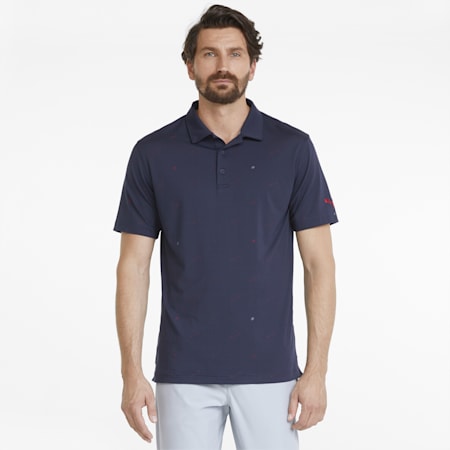 CLOUDSPUN Love Men's Golf Polo Shirt, Navy Blazer-Ski Patrol, small-SEA