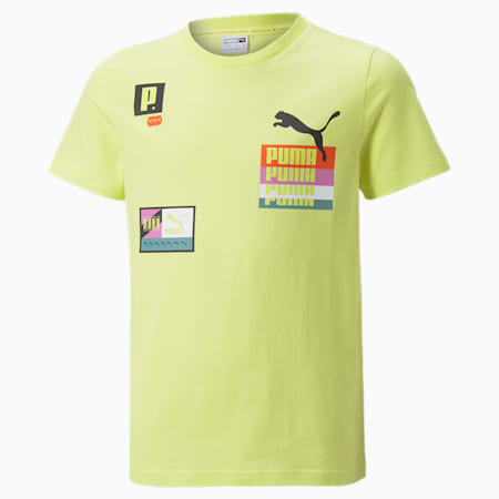 Brand Love Youth Tee, Lemon Sherbert, small-SEA