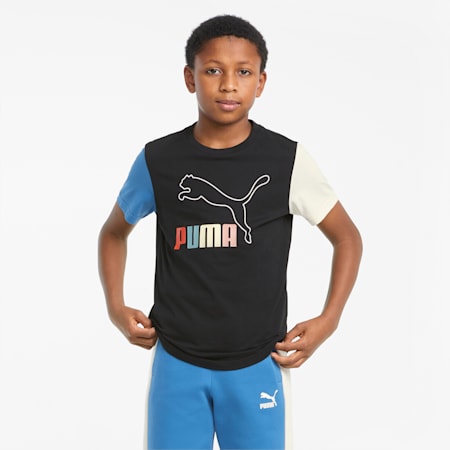 Classics Story Youth Tee, Puma Black, small-SEA