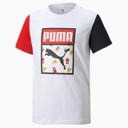 Classics Story Youth Tee, Puma White-foodies, small-SEA