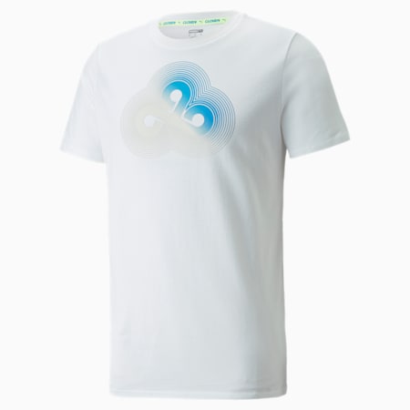 Męska koszulka e-sportowa PUMA x CLOUD9 z dużym logo, Puma White, small