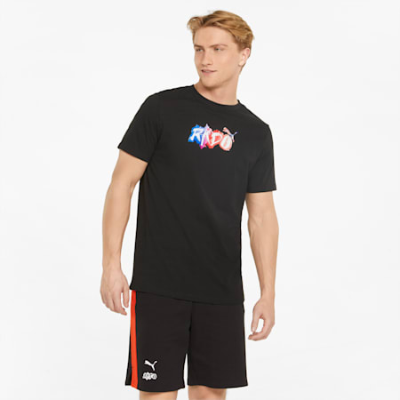メンズ eスポーツ RKDO ロゴ 半袖 Tシャツ, Puma Black, small-JPN