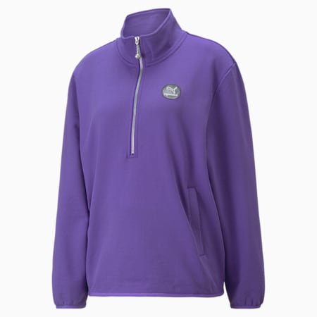 PUMA x PRONOUNCE Half-Zip Women's Sweatshirt, Ultra Violet, small-IND