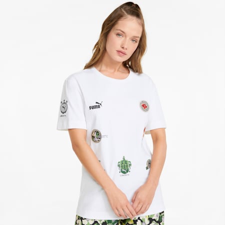 T-Shirt avec écusson PUMA x LIBERTY Femme, Puma White, small