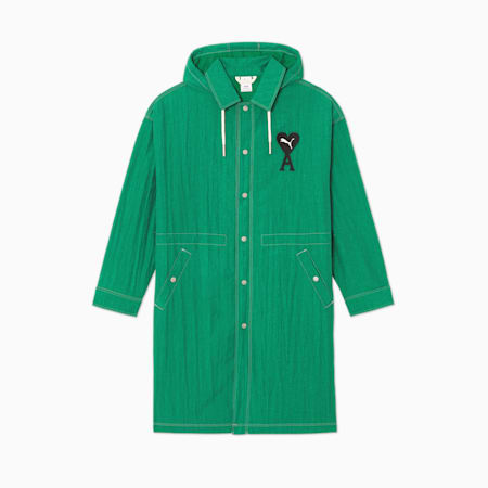 PUMA x AMI Light Nylon Men's Jacket, Verdant Green, small-PHL