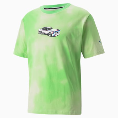BMW M Motorsport Statement T-shirt voor heren, Paradise Green-AOP, small
