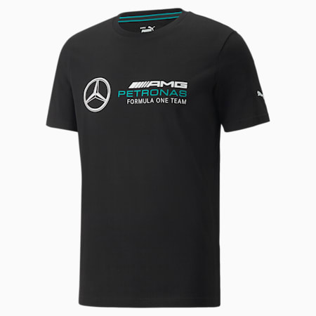 Mercedes F1 ESS Logo Men's Tee, Puma Black, small