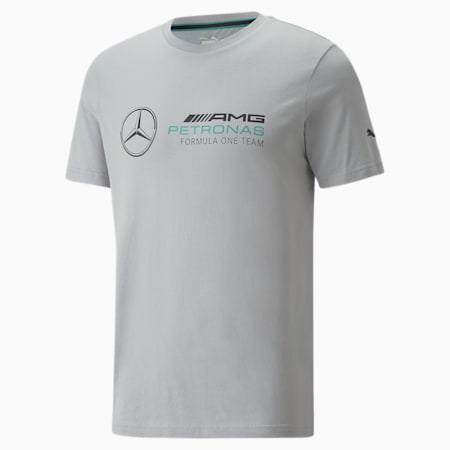 Mercedes F1 ESS Logo Men's Tee, Mercedes Team Silver, small-SEA
