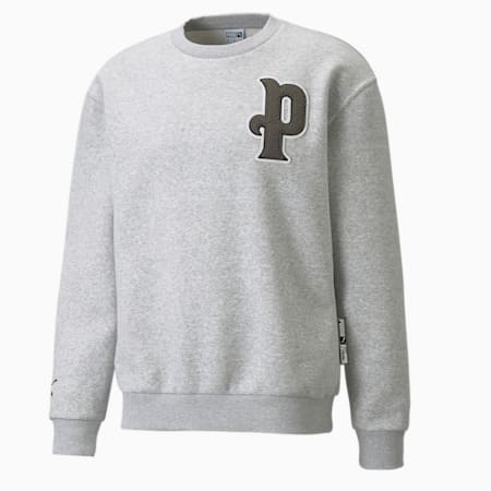 Sweat à Col Rond Team Homme, Light Gray Heather, small