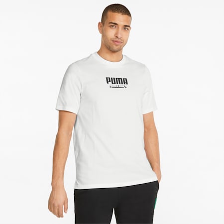PUMA x MINECRAFT Graphic Men's Tee, Puma White, small-SEA