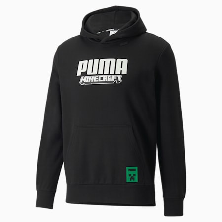 PUMA x MINECRAFT Men's Hoodie, Puma Black, small-AUS