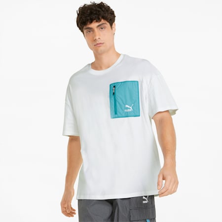 HC Pocket Men's Tee, Puma White, small-SEA