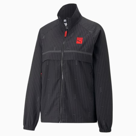 PUMA x VOGUE Women's Woven Jacket, Puma Black, small-AUS